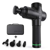 Massage Gun Muscle Massager Deep Tissue Percussion Portable Handheld Electric Body Massager Sports Drill Super Quiet Brushless Motor Cordless, opove M3 Pro Black