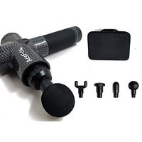 AceFox Massage Gun Portable Quiet Percussion Massager Muscle Vibrating Deep Relaxation for Athletes Gym Home Personal Device Hand Held Deep Tissue Cordless Upgraded Carbon Fiber