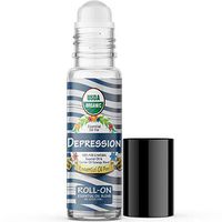 Essential Oil for Depression (USDA Organic - 100% Pure) Pre-Diluted Blend of Essential Oils Recommended by Aromatherapists for Aromatherapy - 10ml