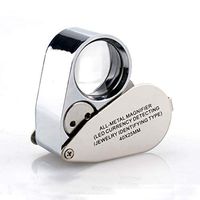 YN High Magnification Diamond Waist Code Jewelry Antique Identification Hand-held Magnifying Glass 40 Times High-definition LED with Light Stamp Silver Coin Jade Antique Mobile Phone Repair with Micro