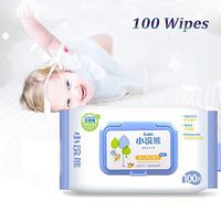 1 Pack Wet Wipes, Unscented Gentle Soft Cleaning Wet Wipes for Baby and Kids, Nose, Face, Hand and Body - 100 Wipes