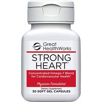 Strong Heart 30 Count Omega 7 All Natural Supplement, Palmitoleic Fatty Acid to Promote Healthy Cholesterol Levels