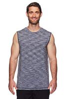 Reebok Men's Muscle Tank Top - Sleeveless Workout & Training Activewear Gym Shirt - Rise Cold Grey, Large