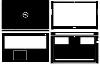 Special Black Leather Skin decals stickers Cover guard For DELL INSPIRON 7577 i7577 15.6"