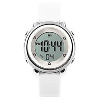 JOLLY Led Children's Watch Primary School Jelly Bracelet Men and Women Fashion Trend Waterproof Luminous Electronic Watch (Color : White)