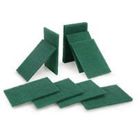 CLEANHOME Multipurpose Scouring Pad-Magic Kitchen nonstick Oil Scrubbers for Dishes,Pot,Pan-Non Scratch-Heavy Duty-Reusable -Green-10 Pack