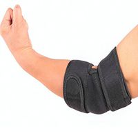 MaxMaxi Neoprene Breathable Elbow Brace Elbow Support Adjustable Flexible Size - 15'' x 7.5'' Black