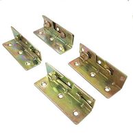 FixtureDisplays 4PK Bed Rail Hardware No Mortise Bed Rail Fittings 16884