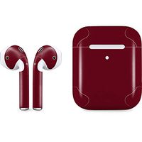 Skinit Decal Audio Skin for Apple AirPods with Wireless Charging Case - Officially Licensed Skinit Originally Designed Burgundy Design