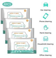 75% Alcohol Wipe (4 Packs,40 Wipes )Detergent Wipes Large Wet Wipes for All-Purpose Cleaning