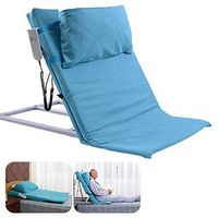 LXT PANDA Electric Bed Backrest, Portable Adjustable Sit-up Back Rest Stainless Steel Tubes and Breathable Fabric Disability Backrest Bed Support for Neck Head and Lumbar Support.