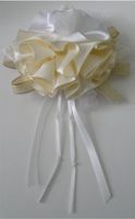 BAYWIND LTD; Ivory/White Ribbon Rose Corsage