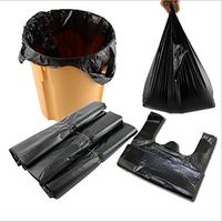 CRESHION Small Garbage Bag Strong Durable Disposable Kitchen Trash Wastebasket Bags Can Liners for Home, Office, Waste Bin, Bathroom - 5 Gallon, 100 Counts Black