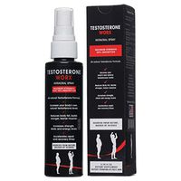 #1 Testosterone Booster - Testosterone Worx Intraoral Spray (New Testosterone Formula - Sublingual, Proven 95% Absorption), Increases Performance, Energy, Strength & Endurance - Rapid Results