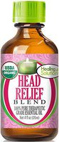Organic Head Relief Blend Essential Oil (100% Pure - USDA Certified Organic) Best Therapeutic Grade Essential Oil - 120ml