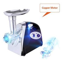 Electric Meat Grinder Stainless Steel Meat Mincer Enema Machine & Sausage Stuffer Meat Machine Sausage Maker Food Processing Machine With 4 Knife Meshes Black