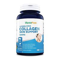 Collagen Hydrolyzed Skin Support 1350mg 180caps (Non-GMO & Gluten Free) with White Pine Bark - Anti-Aging for Healthy Hair, Skin, Joints & Nails