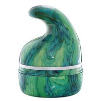 JMung Electric Scalp Massager Head Massager Water Wave Function Cervical Spine USB Charging Roller 3D Scalp Massaging Device,Green