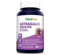 Astragalus 3000mg Per Caps 200 Veggie Capsules (Vegetarian, Non-GMO & Gluten Free) Max Strength - Supports Cardiovascular Health, Boosts Immune Function