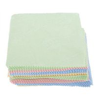 INTBUYING 100pcs 13cm x 13cm Microfiber Cleaning Cloth for for Eyeglass Sunglasses LCD Screens and Other Delicate Surfaces
