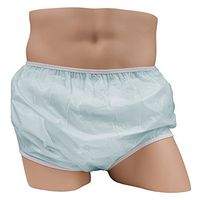 LeakMaster Adult Pull-On Vinyl Plastic Pants - Blue, X-Small fits 26-30 inch Waist