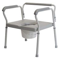 Lumex Imperial Collection 3-in-1 Bedside Commode, Raised Toilet Seat, and Toilet Rails, 400 Pound Capacity, 7446A-2 (Pack of 2)