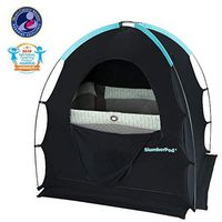 SlumberPod Privacy Pod for Traveling with Babies and Toddlers: Easy to Set Up Blackout Dark and Private Sleeping Space - Canopy Compatible with Graco Pack 'n Play, Lotus Travel Crib, Baby Bjorn