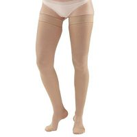 Ames Walker AW Style 257 Microfiber Opaque 15 20 CT Thigh Highs w/Band Sand MD