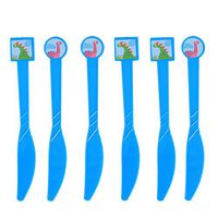BESTOMZ Plastic Dinosaur Knives Disposable for kids Birthday Party Supplies 10Pcs