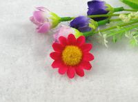 48pcs Silk Gerbera Daisy Flower Heads Wedding Party Decoration Favour (Rose)