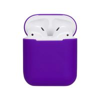 ❤️MChoice❤️Soft Silicone Shock Proof Protective Cover Case for Apple for AirPods Earphones (Purple)