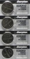 4 Energizer CR2032 2032 Battery Watch/Electronic 3v 3 Volt Lithium Button Cell Batteries