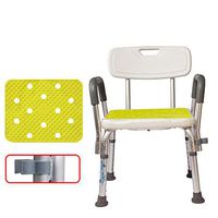 Bathroom Aluminum alloy Shower stool, Restroom Anti-skidding Shower seat Bath stool Folding seats Suitable for disabled Elderly Pregnant women-B 67x48cm(26x19inch)