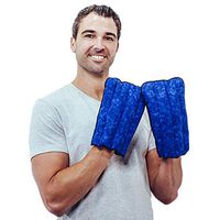 Kozy Collar Microwavable Heating Mittens for Hand and Fingers to Relieve Arthritis, Pains and Soreness – Natural, Safe and Reusable … (Small - Medium, Blue)