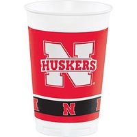 University of Nebraska Plastic Cups, 24 ct