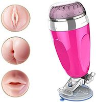 CSYYY 2 in 1 Men's Deep Throat, Hands-Free Smart Heating Men's Sucker, High Speed Telescopic Rotary Electronic Massage Cup (Boys Toy-T-Shirt)