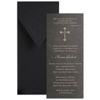 Tea with Foil Style 1 Baptism Christening Invitation - Set of 20