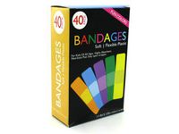 Fun color bandages, Case of 48