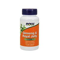 NOW Supplements, Ginseng & Royal Jelly with Licorice Root, 90 Capsules