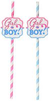 Amscan Girl or Boy? Paper Straws