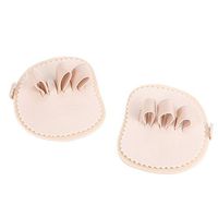 Toe Straightener, 1 Pair Adjustable Toes Overlapping Hammer Toe Correction Pad, Toes Separator Protector Forefoot Mat, Toe Splint Cushion for Claw Curled Crooked Toe Hallux Valgus Toe Deformit (3 toe)