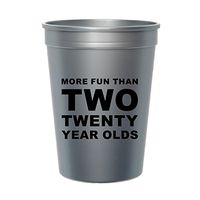 More Fun than Two Twenty Year Olds, 40th Birthday Party Ware, 40th Birthday Party Decor, Stadium Cups, Funny 40th Birthday, Gag Decor for 40th Birthday
