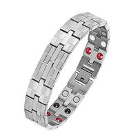 SSZZ Men's Magnetic Therapy Bracelet Bio Element Energy Balance Bracelet Arthritis Relief Pain Tool