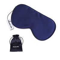 Sunrise Life 100% Silk Eye Mask for Sleeping with Gift Ideas - Super Smooth Sleep Mask for Women Men Kids, Comfortable Eye Covers, Perfect Light Proof, Pressure Free (Navy blue)