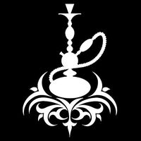 12.3cm17.3cm Hookah Smoking Car-Styling Stickers Decals Vinyl Black/Silver S3-6134