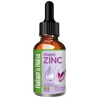 Nature's Nutra Happy Zinc, 2 Fl. Oz (60ml), Premium Baby and Infant Liquid Drops, Toddlers Kids Children Multivitamin Supplement, Antioxidant, High Bioavailability