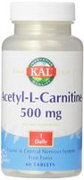 KAL Acetyl-l-Carnitine Tablets, 60 Count