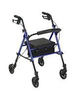 Drive Adjustable Height Rollator Rolling Walker with 6" Wheels, Blue, Model - RTL10261BL