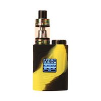 1 PCS Smok Alien Baby 85W Texture Silicone Protective Gel Skin Case Cover Sleeve Wrap Fits 85 Watt Smoktech AL85,Black&Yellow