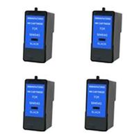 Amsahr M4640 Dell M4640, 922, 924, 942 Remanufactured Replacement Ink Cartridges, 4-Pack, Black